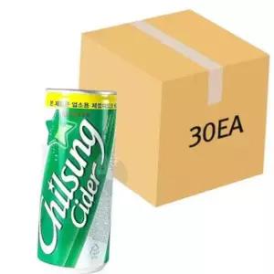 TBZ 업소용 칠성사이다 245ml 캔 30개입 (1BOX) 식당탄산음료수 사무실음료 탕비실음료수