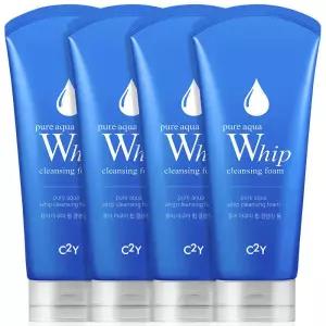 (500만 국민 클렌징폼)C2Y 아쿠아 휩 폼클렌징 120ml 4개