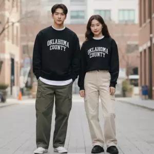 소이 세이브존07 레이어드맨투맨셋업티셔츠  25S5702