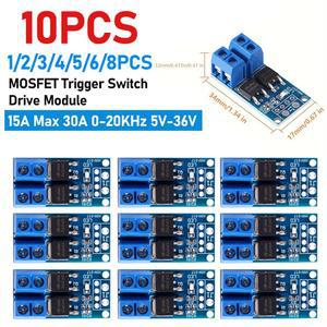15A 400W MOSFET 스위치 드라이브 모듈 PWM 레귤레이터 제어판 5V 36V Arduino 전자 제어 보드