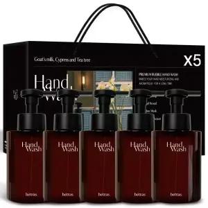 헤트라스 대용량 산양유 퍼퓸 버블 핸드워시 515ml x 5개 세트
