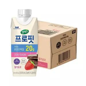 [셀렉스][ETV] 셀렉스 프로핏 완전단백질 딸기초코 드링크 250ml 18입 (1박스)..[35939742]
