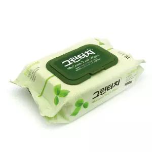 물티슈 그린터치물티슈 캡형 100매 245G