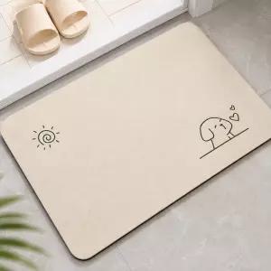 규조토 발매트 빨아쓰는 논슬립 주방 욕실매트 소프트쿠션 4T 40x60 50x80 2Size