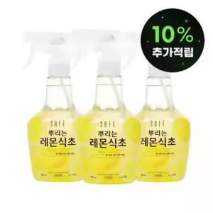 세이프 뿌리는 레몬식초 다목적세정제 용기 400mlx3개