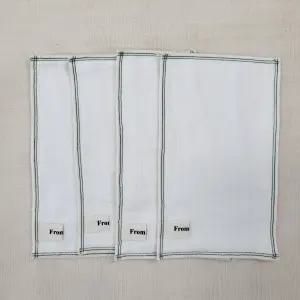 강화소창 순면 4겹 와입스 면티슈 면코스터 미니손수건 4장