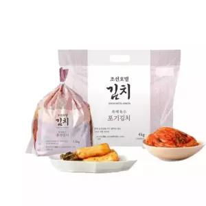 [김치] 특제육수 포기김치 4kg + 총각김치 1.5kg (100년의 역사 에서 만든 프리