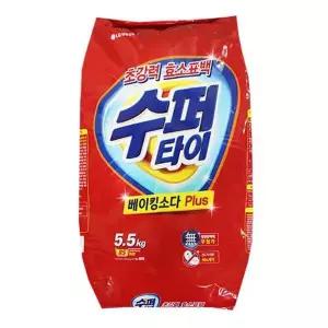 [엄지척]수퍼타이 637QKA51 찬물 베이킹소다 5.5kg 세탁 가루 빨래 세제 빨래세제 가루비누