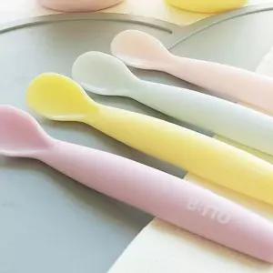 이유식스푼1P 아기숟가락 실리콘수저 초기 유아 중기 후기이유식스푼 아기수저 유푼 포크 wyCF7DF