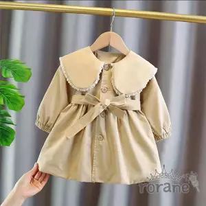 트렌치 가을 공주 코트 아동 유아