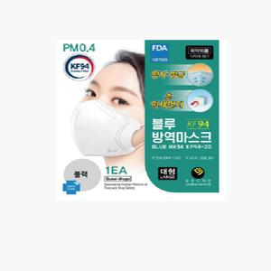 블루방역마스크 KF94 1박스50개입 [대형/검정]