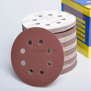 원형사포 125mm 8홀 100매 샌딩기 그라인드 사포 1500 2000방