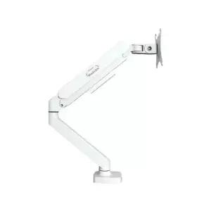 마하링크 ML-S100W 화이트 싱글 모니터암 알루미늄 거치대