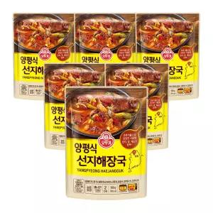오뚜기 양평식 선지해장국 500g, 6개