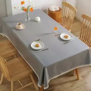 친절한탄씨 프랑즈사각방수식탁보 140x200cm)그레이테이블보 테이블보 사각테이블보 테이블커버