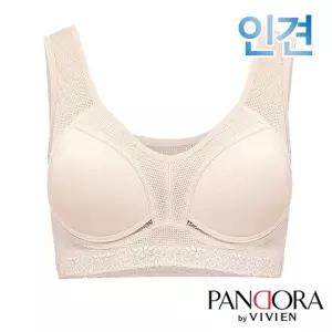 [판도라by비비안]A/B컵 인견 메쉬 노와이어 무빙브라탑1종(PBR7166)80A-95B