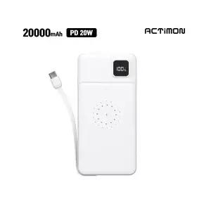 [후니케이스] 엑티몬 고속 무선 보조배터리 20000mAh M-PWQ-PD20000-CPIN