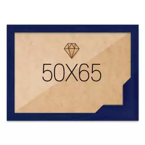 보석십자수액자 50x65 고급형 우드 블루