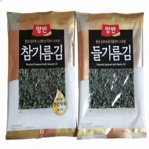 동원 양반 들기름+참기름 전장김 20g x 20봉 도시락김 재래김
