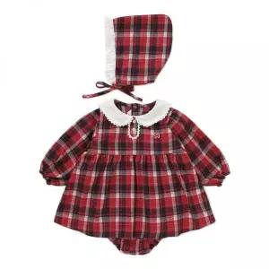 BLUEDOGBABY 메리 체크 바디수트 46A13-604-04 46A13-604 1181759