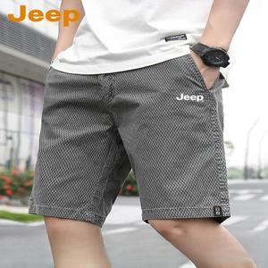 JEEP 아이스 실크 남성 캐주얼 여름 통기성 루즈핏 5부 반바지