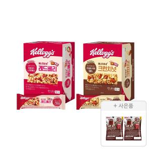 켈로그 에너지바 K 레드베리 420g(35g, 12입), 1개+에너지바 K 크런치넛 480g, 1개+증