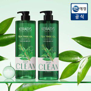 케라시스 내추럴레시피 티트리오일 샴푸 1L x 2개