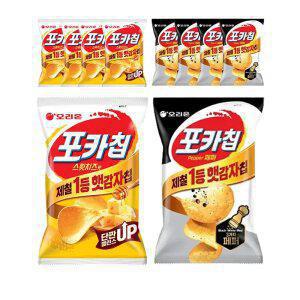 오리온 포카칩 스윗치즈, 60g, 5개 + 트리플페퍼 60g, 5개