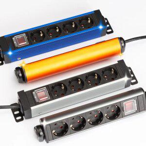 파워존 4000W 고용량 알루미늄 멀티탭 콘센트 서버탭 과부하차단 4구 6구 8구 10구 12
