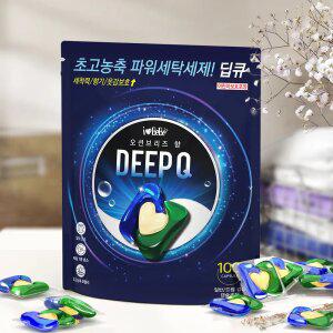 아이러브베베 딥큐 오션브리즈 캡슐세제 100개입 3in1/대용량/실내건조/드럼 일반 겸용