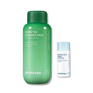 이니스프리 그린티 세라마이드 밀크 에센스 160mL + 레티놀 시카 모공 흔적 앰플 10ml