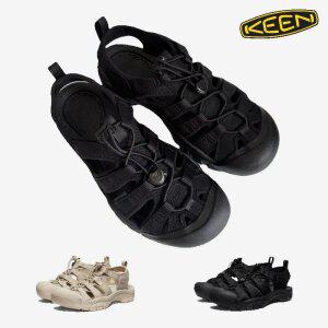 킨 뉴포트 H2 남성 여성 샌들 트리플 블랙/모노크롬 사파리 황금사이즈보유 KEEN
