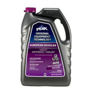 PEAK 프리믹스 부동액 3.78L 아우디 폭스바겐 벤츠 포르쉐 유러피안 퍼플