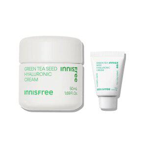 이니스프리 그린티 씨드 히알루론산 크림 50mL + 그린티 씨드 히알루론산 크림 15mL