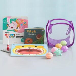 (다르담)아기 유아 소프트 쿠션 촉감 놀이 촉감공 소근육 발달 교구 교재 5종 세트