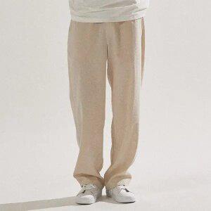 [팔랩] 남여공용 세미 와이드 쿨터치 밴딩 슬랙스_PL24S5PT011