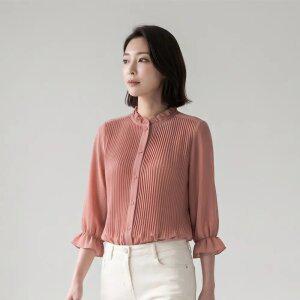 [PAT 여성] 솔리드 주름 블라우스_1J62509