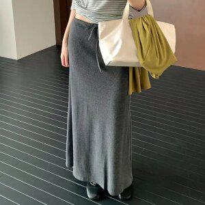 [코코블랑] 와플 롱 스커트