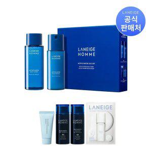 [본사직영] 라네즈 옴므 액티브워터2종 + 마스크+클렌징폼30g+토너50ml +로션50ml