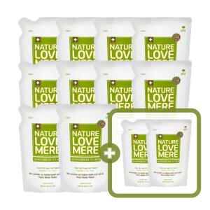네이쳐러브메레 안심 유아 식기세정제 리필 5팩+5팩 [GIFT] 식기세정제 리필 500ml 2팩