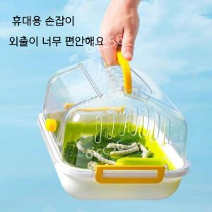 거북이 어항 수조 반수생 초보 번식 게 달팽이 안전한 수족관 파충류 큐브 배수