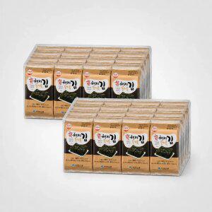 [삼촌식탁] 광천해저 들기름김4g 16입 X 2팩 (총 32봉/1BOX)