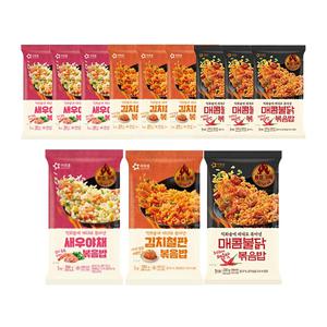 아워홈 새우볶음밥 250g+김치철판볶음밥 250g+매콤 불닭 볶음밥 230g 각 4개 ( 총12개