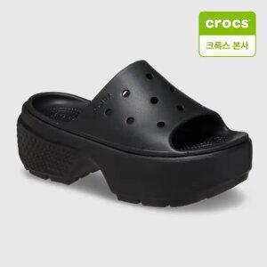 [크록스 본사] 스톰프 슬라이드 블랙 209346-001