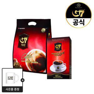 G7 퓨어블랙 2g 200개입 + 0.9g 퓨어블랙 라이트 110개입 + G7 머그컵