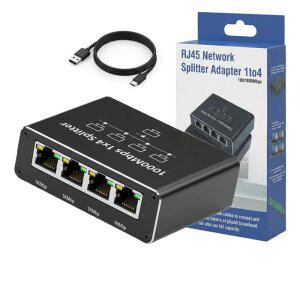 스위칭허브 분배기 랜포트 C타입 USB lan케이블 기가비트 5포트 네트워크 AP8151