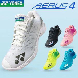 남녀공용 인도어 코트화 요넥스 AERUS 4 초경량 배드민턴화 빠른 풋워크 복식 플레이