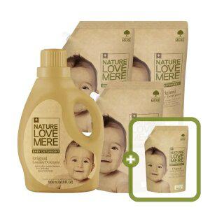 네이쳐러브메레 아기세탁세제 용기 1800ml 1개 + 리필 1300ml 3팩 [GIFT] 세제 리필 오
