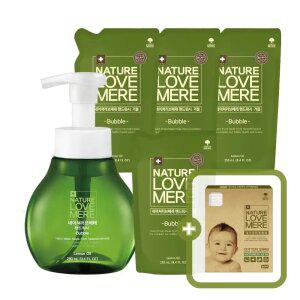 네이쳐러브메레 아기 핸드워시 거품 용기 280ml 1개 + 리필 250ml 4팩 [GIFT] 유아위생