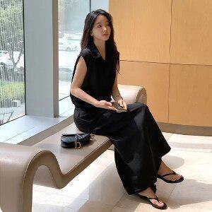 [미나그램] 라뮤드 나시셔츠+치마바지세트